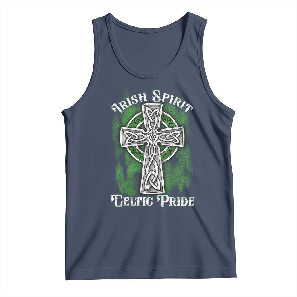 Irish Spirit Celtic Pride Tank Top TS09 Navy Print Your Wear