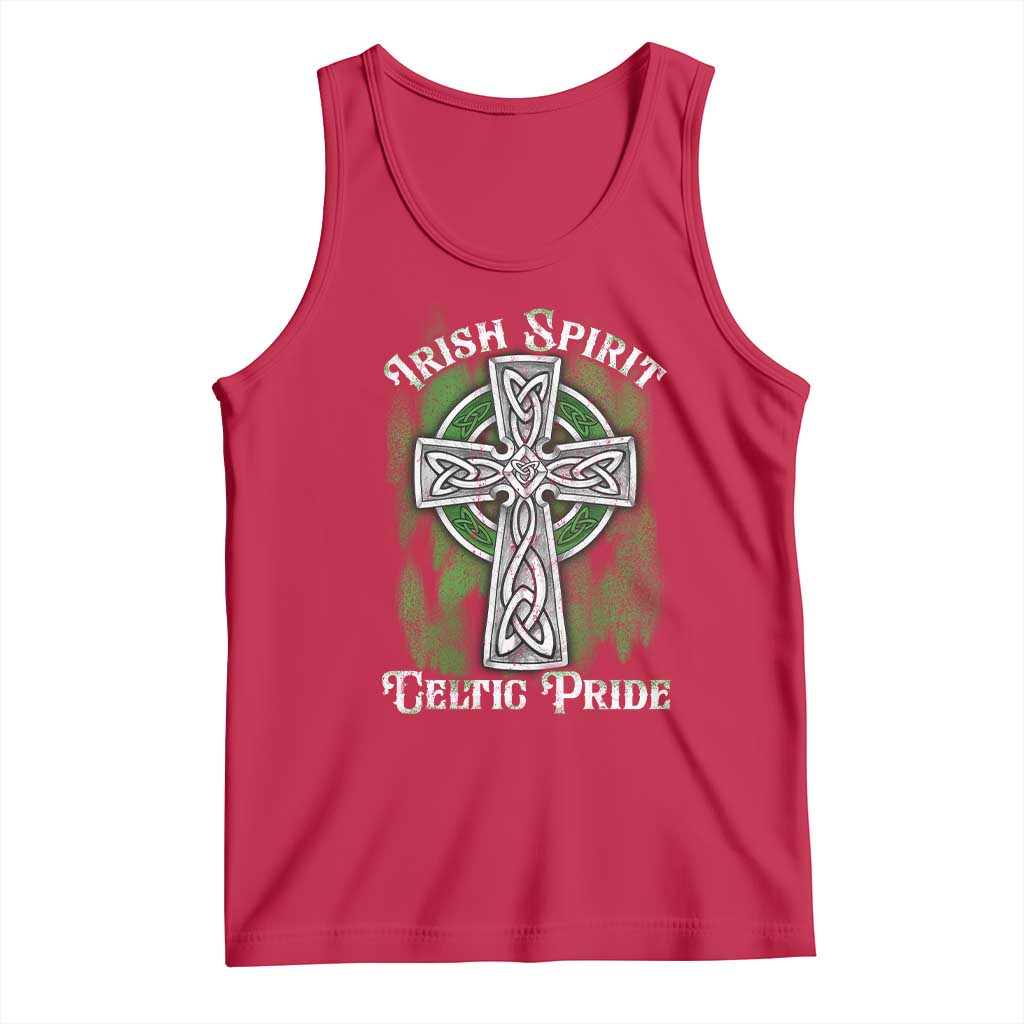 Irish Spirit Celtic Pride Tank Top TS09 Red Print Your Wear