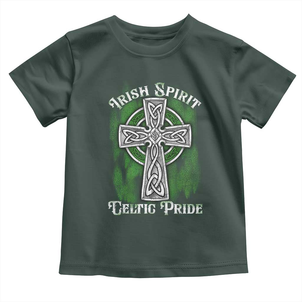 Irish Spirit Celtic Pride Toddler T Shirt TS09 Dark Forest Green Print Your Wear