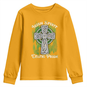 Irish Spirit Celtic Pride Youth Sweatshirt TS09 Gold Print Your Wear