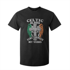 Irish Celtic Pride T Shirt For Kid Celtic Blood Runs Through My Veins TS09 Black Print Your Wear