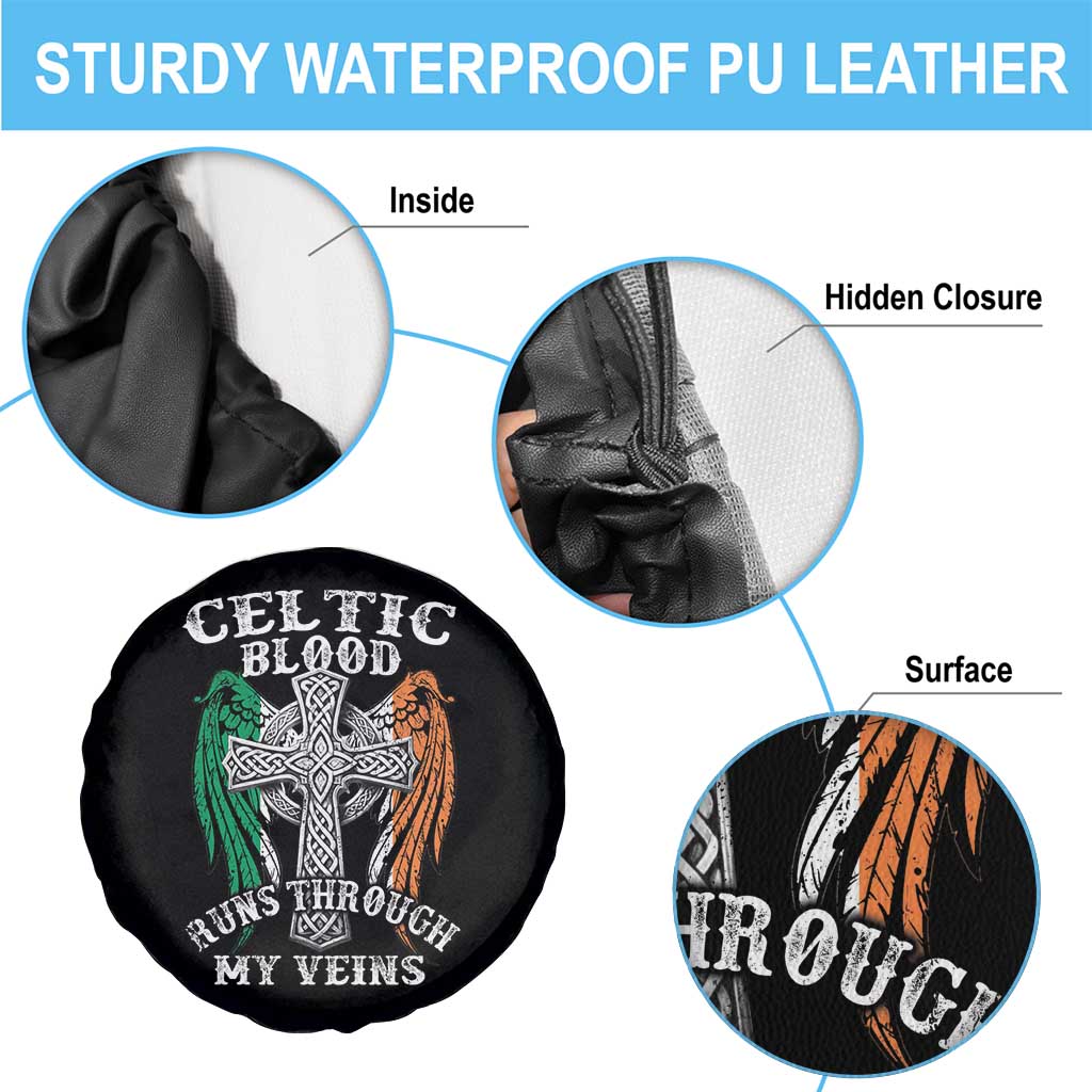 Irish Celtic Pride Spare Tire Cover Celtic Blood Runs Through My Veins TS09 Print Your Wear