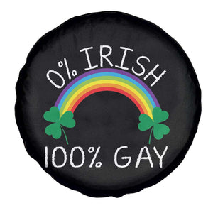 Funny St. Patrick's Day LGBT Spare Tire Cover 0 Irish 100 Gay Rainbow Shamrock TS09 Print Your Wear