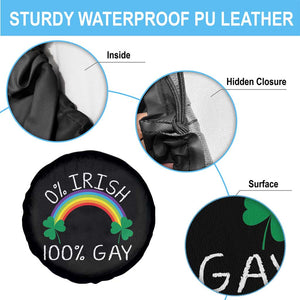 Funny St. Patrick's Day LGBT Spare Tire Cover 0 Irish 100 Gay Rainbow Shamrock TS09 Print Your Wear