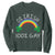 Funny St. Patrick's Day LGBT Sweatshirt 0 Irish 100 Gay Rainbow Shamrock TS09 Dark Forest Green Print Your Wear