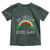 Funny St. Patrick's Day LGBT Toddler T Shirt 0 Irish 100 Gay Rainbow Shamrock TS09 Dark Forest Green Print Your Wear