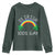 Funny St. Patrick's Day LGBT Youth Sweatshirt 0 Irish 100 Gay Rainbow Shamrock TS09 Dark Forest Green Print Your Wear
