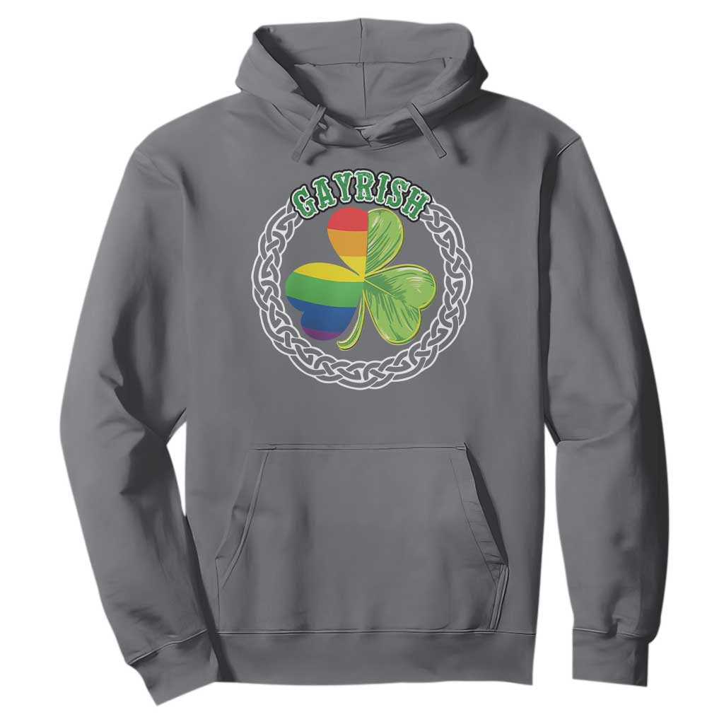 Gayrish Funny St. Patrick's Day LGBT Hoodie TS09 Charcoal Print Your Wear