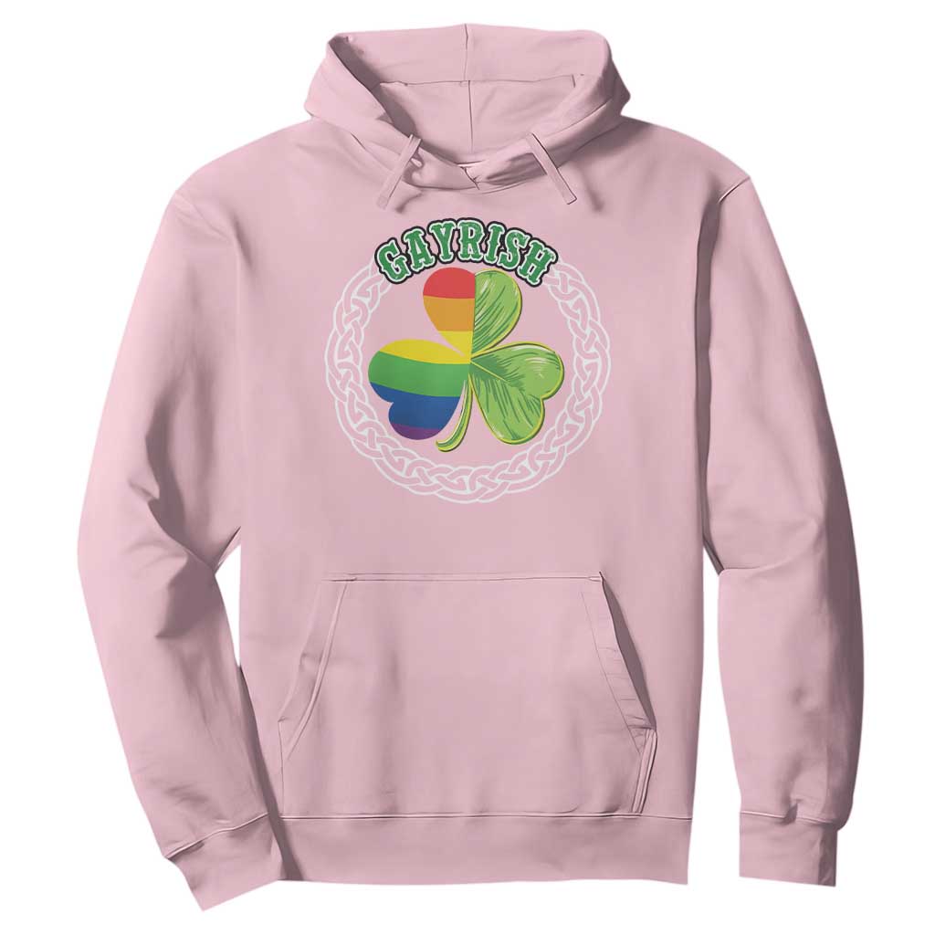 Gayrish Funny St. Patrick's Day LGBT Hoodie TS09 Light Pink Print Your Wear