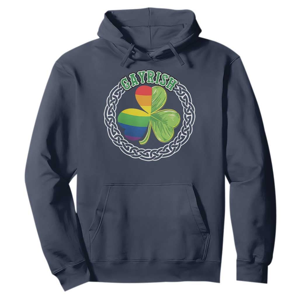 Gayrish Funny St. Patrick's Day LGBT Hoodie TS09 Navy Print Your Wear