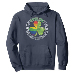 Gayrish Funny St. Patrick's Day LGBT Hoodie TS09 Navy Print Your Wear