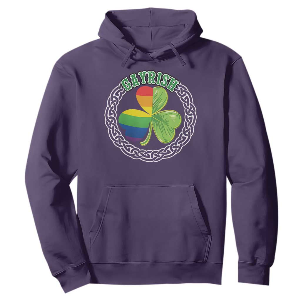 Gayrish Funny St. Patrick's Day LGBT Hoodie TS09 Purple Print Your Wear