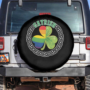 Gayrish Funny St. Patrick's Day LGBT Spare Tire Cover TS09 No hole Black Print Your Wear