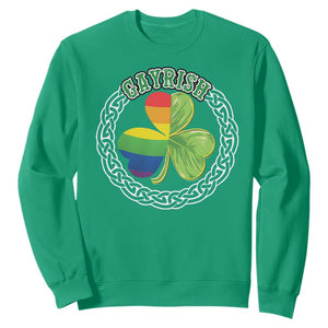 Gayrish Funny St. Patrick's Day LGBT Sweatshirt TS09 Irish Green Print Your Wear