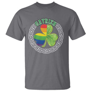Gayrish Funny St. Patrick's Day LGBT T Shirt TS09 Charcoal Print Your Wear