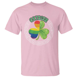 Gayrish Funny St. Patrick's Day LGBT T Shirt TS09 Light Pink Print Your Wear
