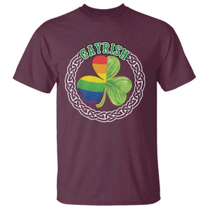 Gayrish Funny St. Patrick's Day LGBT T Shirt TS09 Maroon Print Your Wear