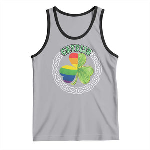 Gayrish Funny St. Patrick's Day LGBT Tank Top TS09 Athletic Heather Black Print Your Wear