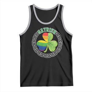 Gayrish Funny St. Patrick's Day LGBT Tank Top TS09 Black Athletic Heather Print Your Wear