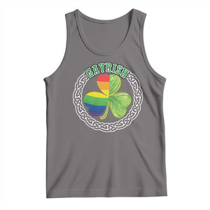 Gayrish Funny St. Patrick's Day LGBT Tank Top TS09 Deep Heather Print Your Wear