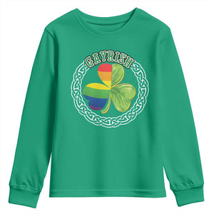 Gayrish Funny St. Patrick's Day LGBT Youth Sweatshirt TS09 Irish Green Print Your Wear