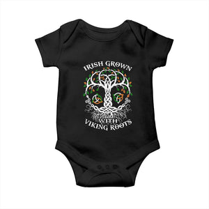 Irish Grown With Viking Roots Baby Onesie TS09 Black Print Your Wear