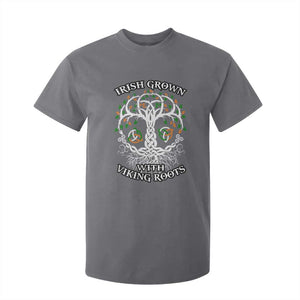 Irish Grown With Viking Roots T Shirt For Kid TS09 Charcoal Print Your Wear