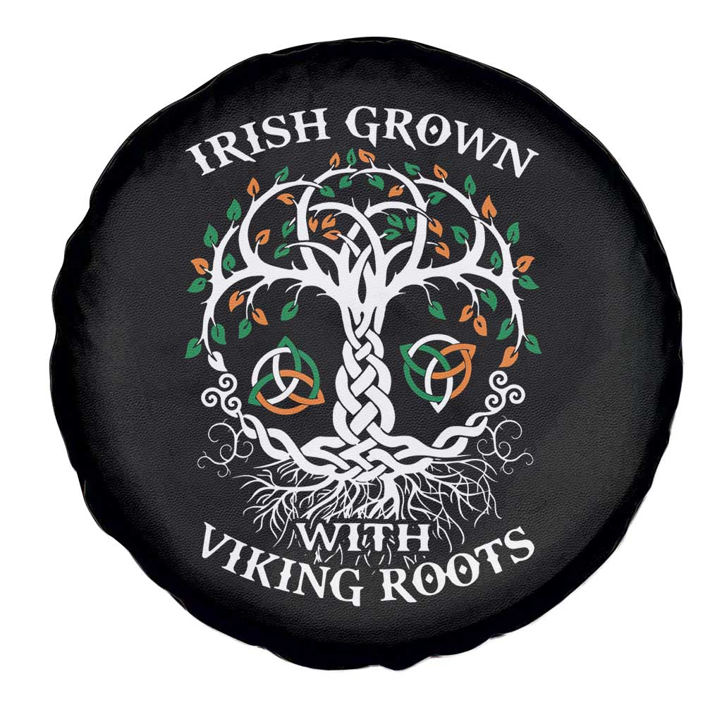 Irish Grown With Viking Roots Spare Tire Cover TS09 Print Your Wear