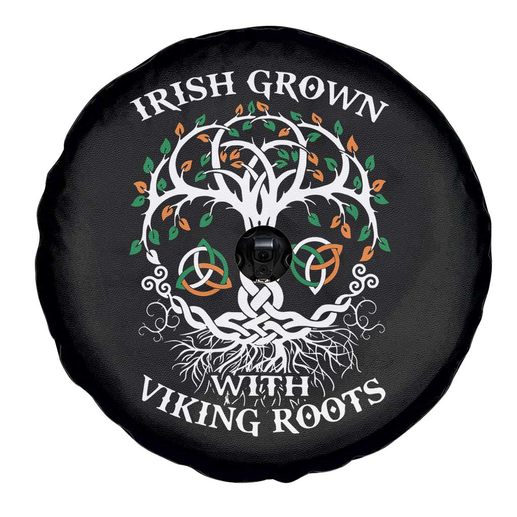 Irish Grown With Viking Roots Spare Tire Cover TS09 Print Your Wear
