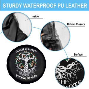 Irish Grown With Viking Roots Spare Tire Cover TS09 Print Your Wear