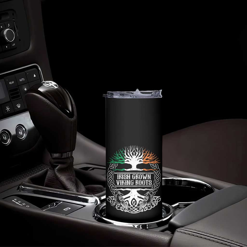 Irish Viking Skinny Tumbler Irish Grown With Viking Roots TS09 Print Your Wear