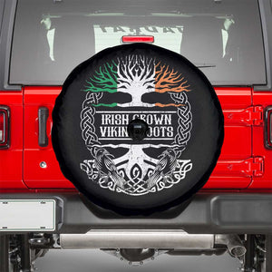 Irish Viking Spare Tire Cover Irish Grown With Viking Roots TS09 Black Print Your Wear