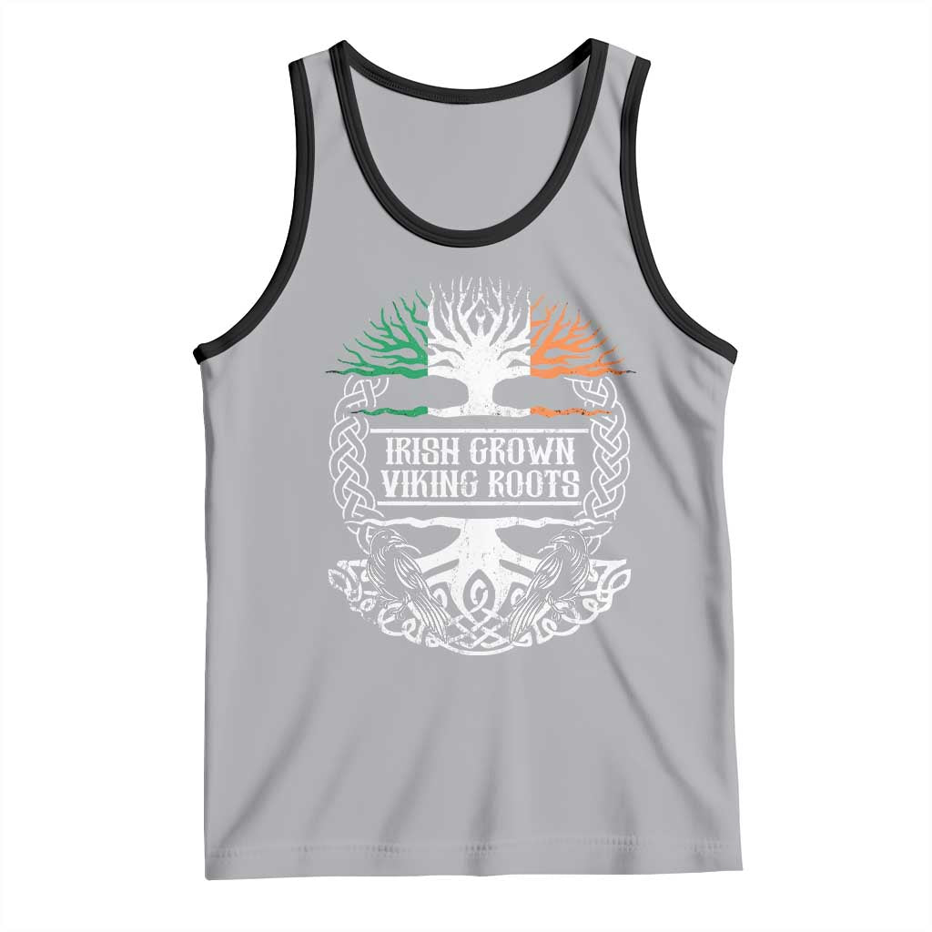Irish Viking Tank Top Irish Grown With Viking Roots TS09 Athletic Heather Black Print Your Wear