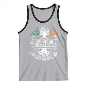 Irish Viking Tank Top Irish Grown With Viking Roots TS09 Athletic Heather Black Print Your Wear