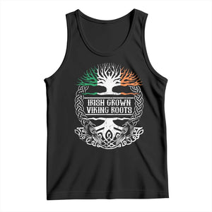 Irish Viking Tank Top Irish Grown With Viking Roots TS09 Black Print Your Wear