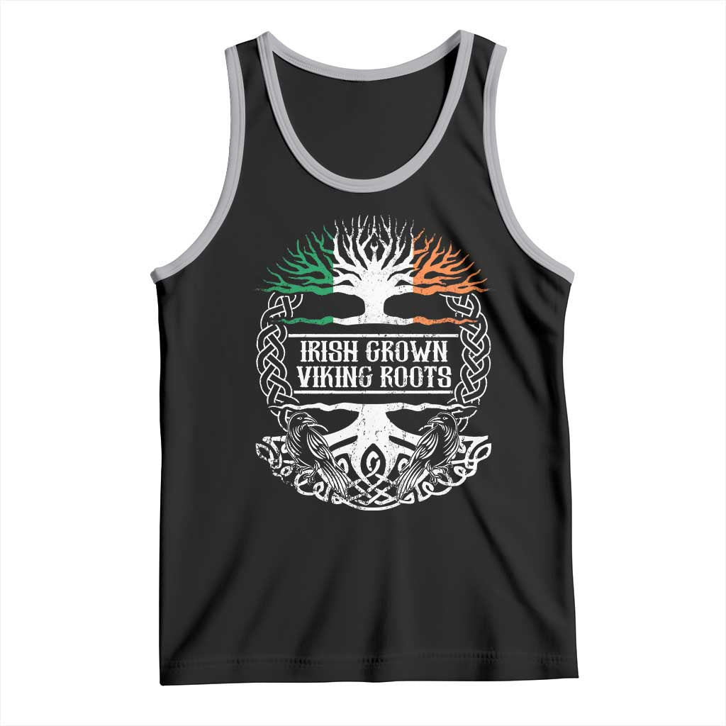 Irish Viking Tank Top Irish Grown With Viking Roots TS09 Black Athletic Heather Print Your Wear