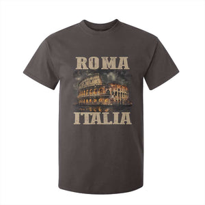 Roma Italia Colosseum T Shirt For Kid Vintage Italy Rome TS09 Dark Chocolate Print Your Wear
