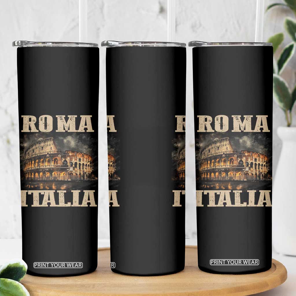 Roma Italia Colosseum Skinny Tumbler Vintage Italy Rome TS09 Print Your Wear