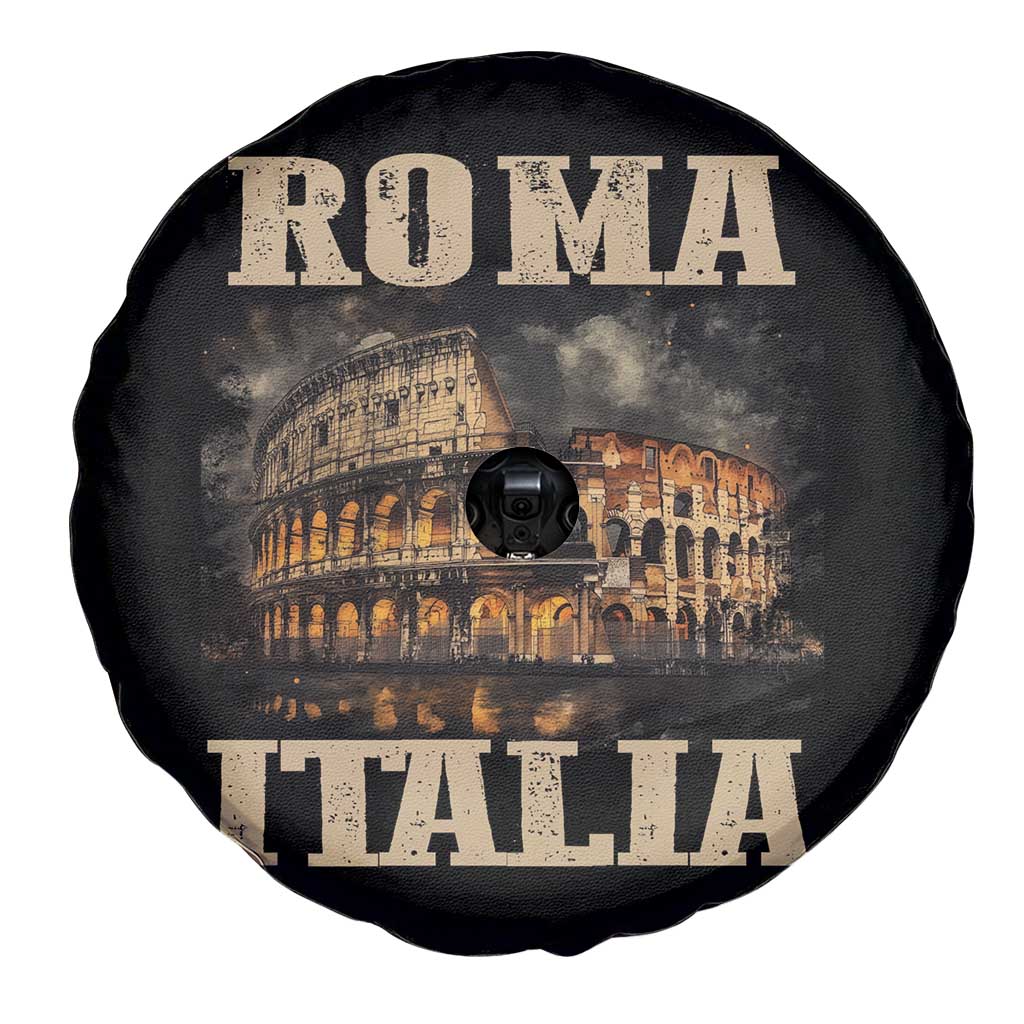 Roma Italia Colosseum Spare Tire Cover Vintage Italy Rome TS09 Print Your Wear