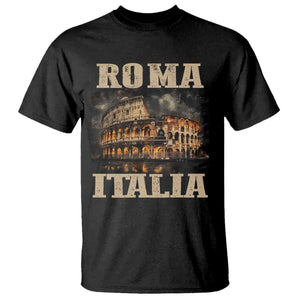 Roma Italia Colosseum T Shirt Vintage Italy Rome TS09 Black Print Your Wear