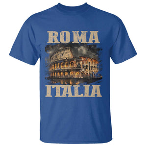Roma Italia Colosseum T Shirt Vintage Italy Rome TS09 Royal Blue Print Your Wear