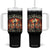 Pompeii Tumbler With Handle The Floor Is Lava Championship Italy TS09 One Size: 40 oz Black Print Your Wear