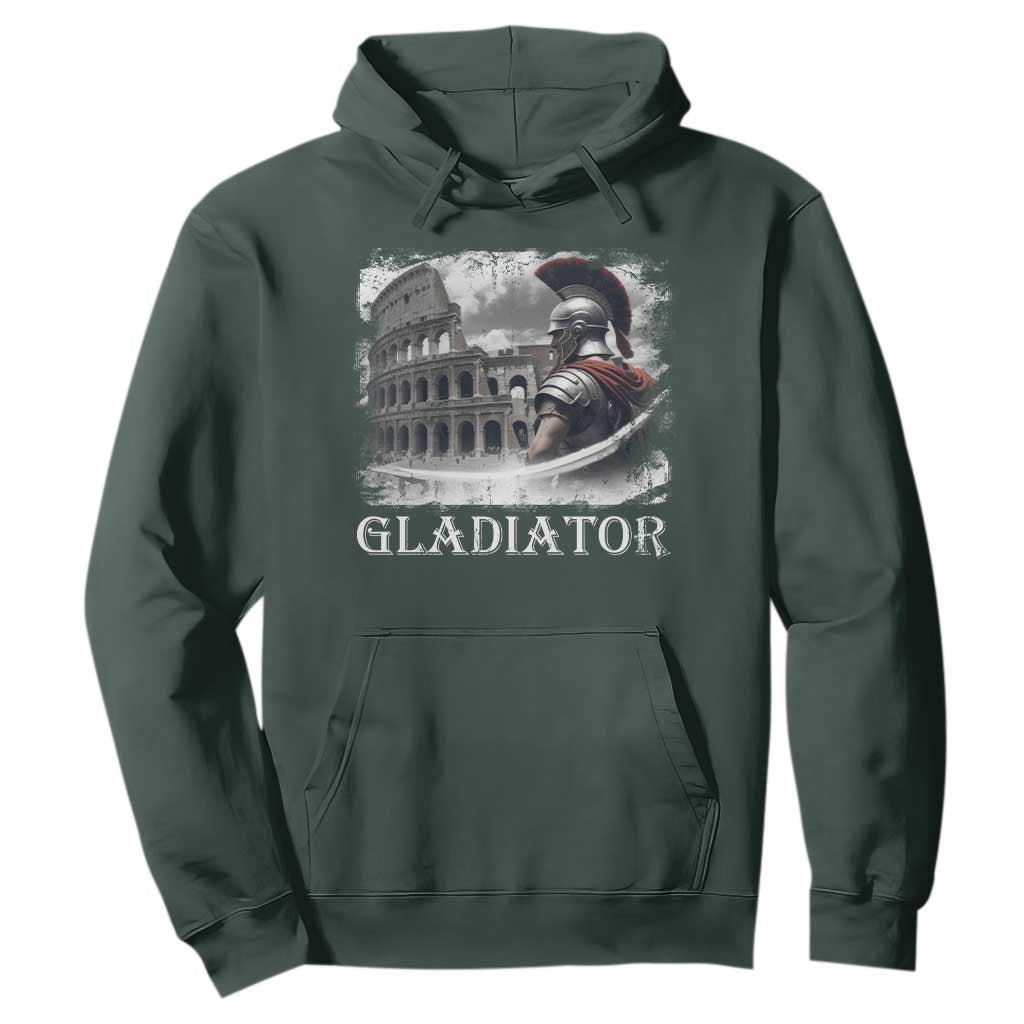 Gladiator Roman Warrior Colosseum Hoodie TS09 Dark Forest Green Print Your Wear