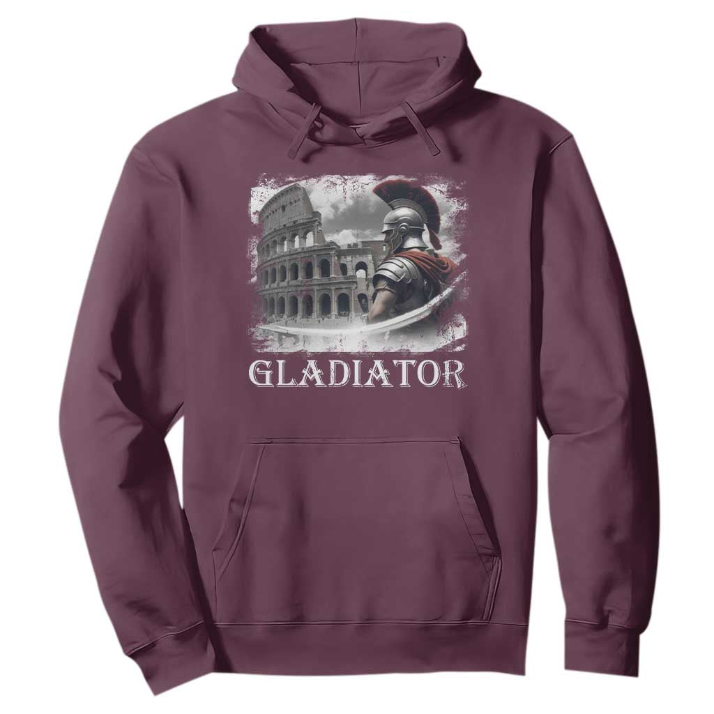 Gladiator Roman Warrior Colosseum Hoodie TS09 Maroon Print Your Wear