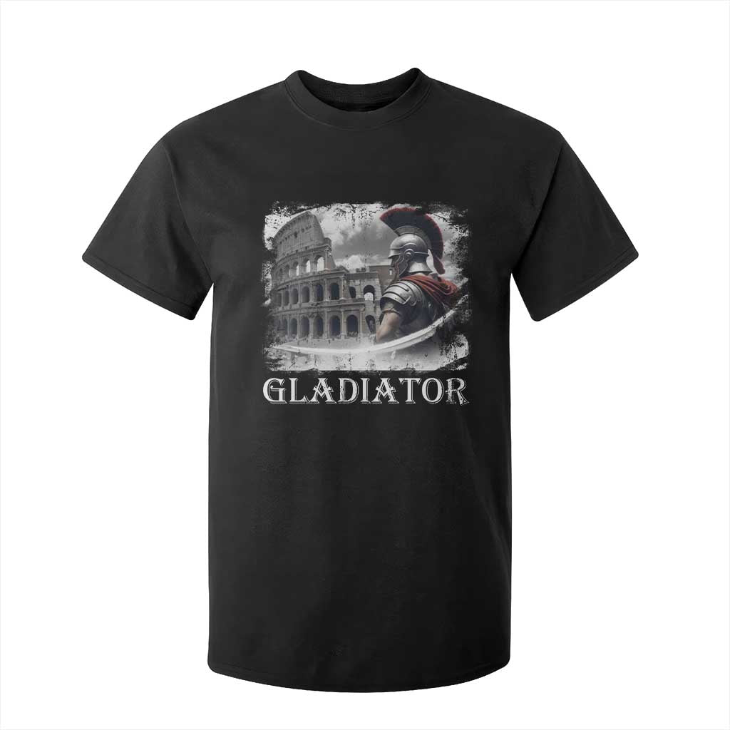 Gladiator Roman Warrior Colosseum T Shirt For Kid TS09 Black Print Your Wear