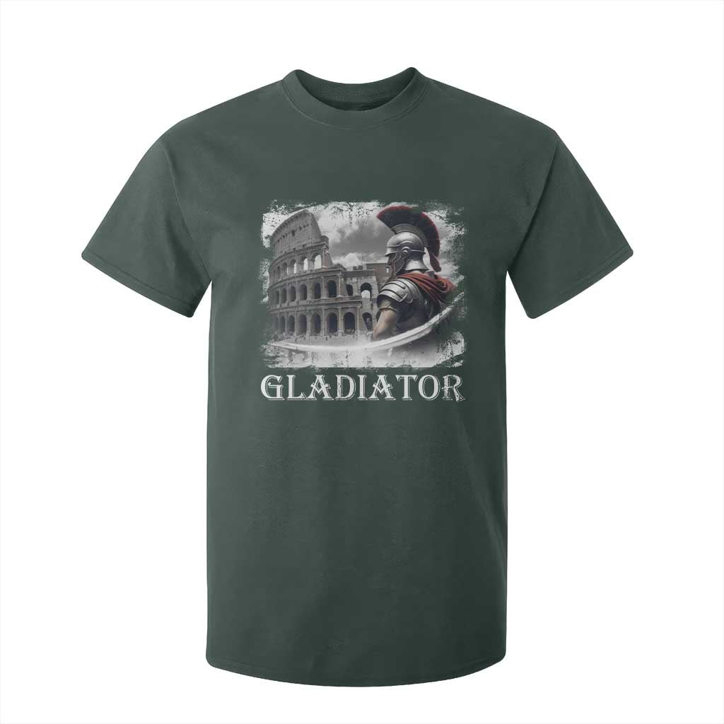 Gladiator Roman Warrior Colosseum T Shirt For Kid TS09 Dark Forest Green Print Your Wear