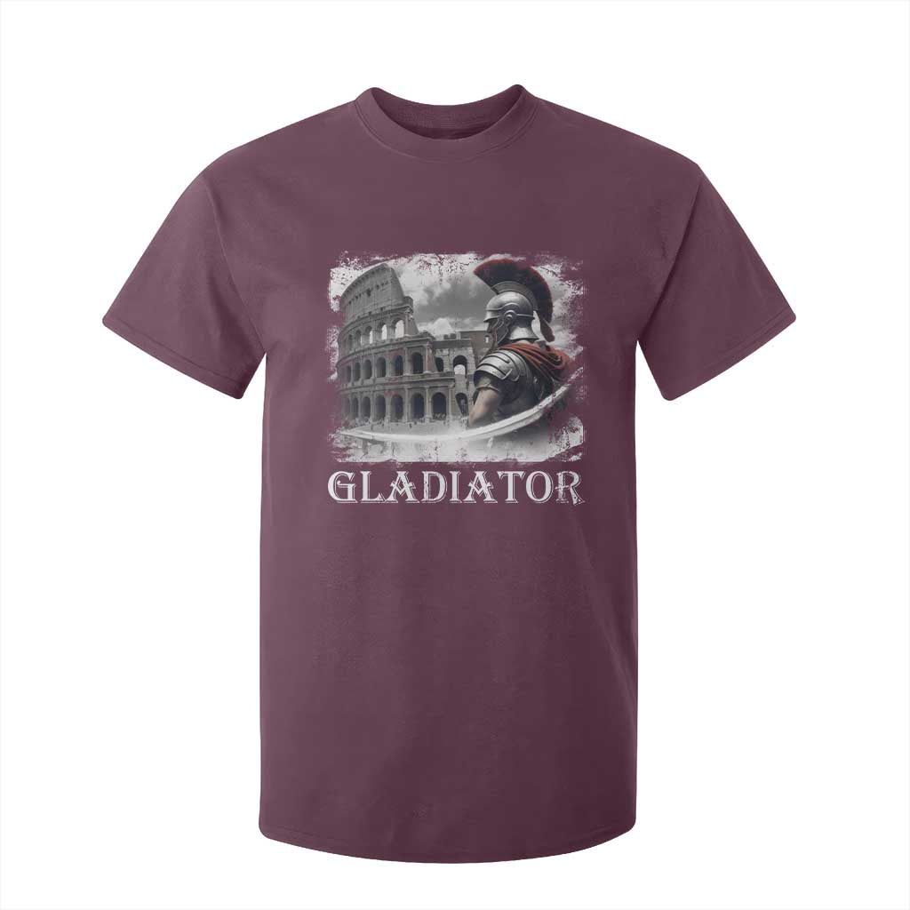 Gladiator Roman Warrior Colosseum T Shirt For Kid TS09 Maroon Print Your Wear