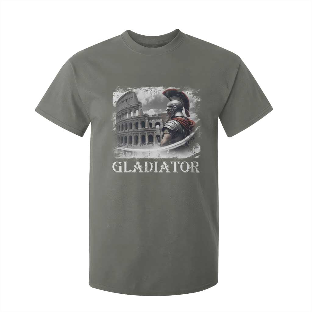 Gladiator Roman Warrior Colosseum T Shirt For Kid TS09 Military Green Print Your Wear