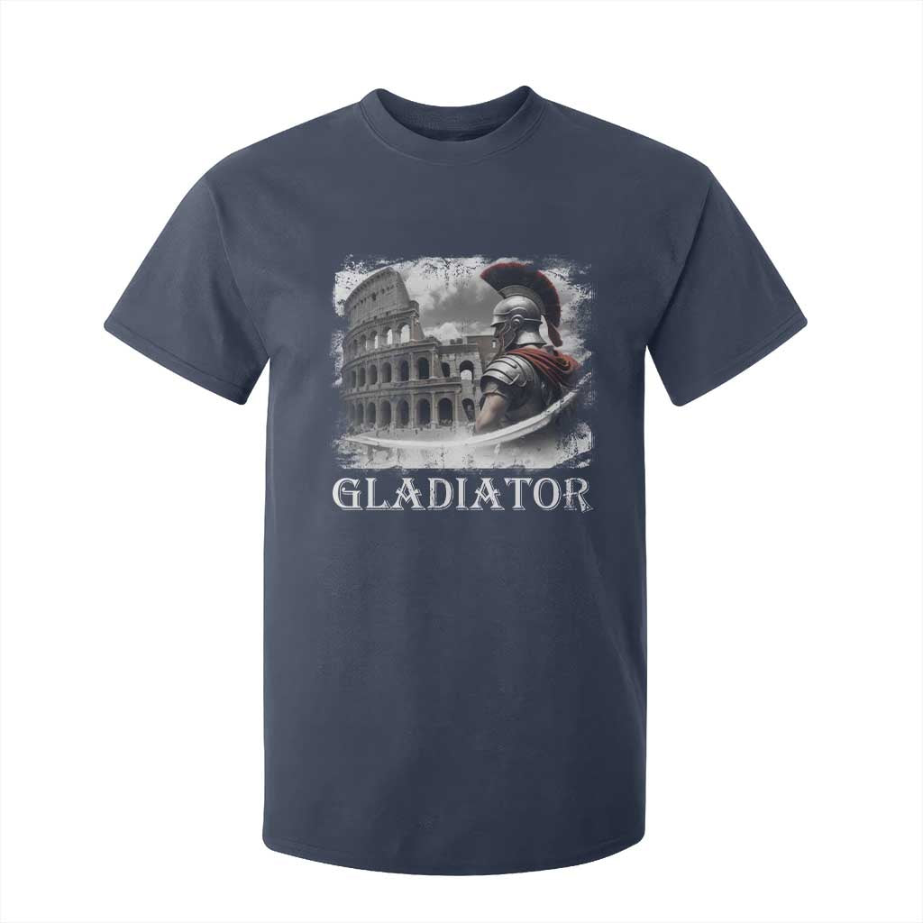 Gladiator Roman Warrior Colosseum T Shirt For Kid TS09 Navy Print Your Wear