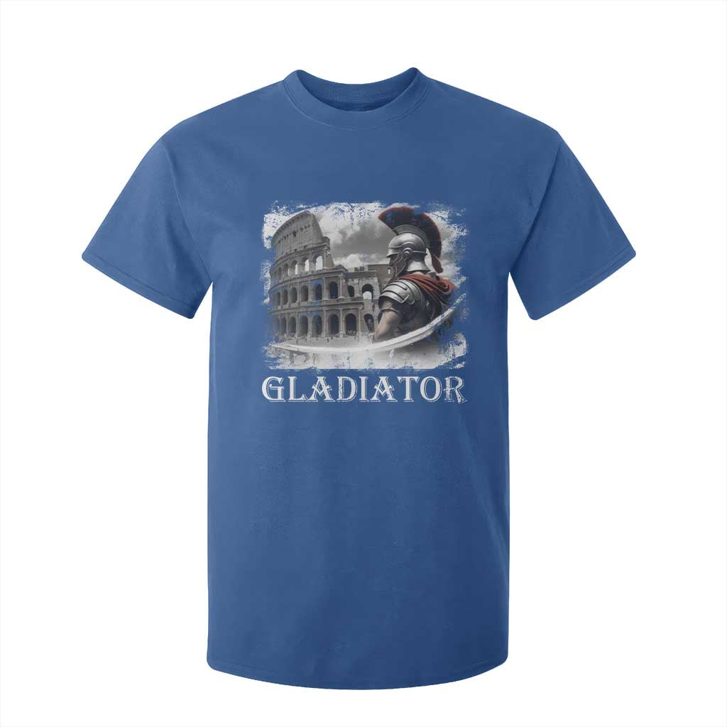 Gladiator Roman Warrior Colosseum T Shirt For Kid TS09 Royal Blue Print Your Wear